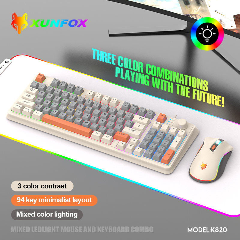K820 USB Wired Game Keyboard M - مراجعة Gaming Keyboard Mouse Combo وسعره