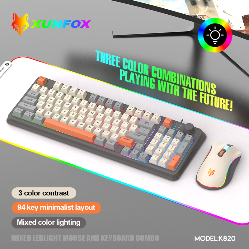 K820 USB Wired Game Keyboard M - مراجعة Gaming Keyboard Mouse Combo وسعره