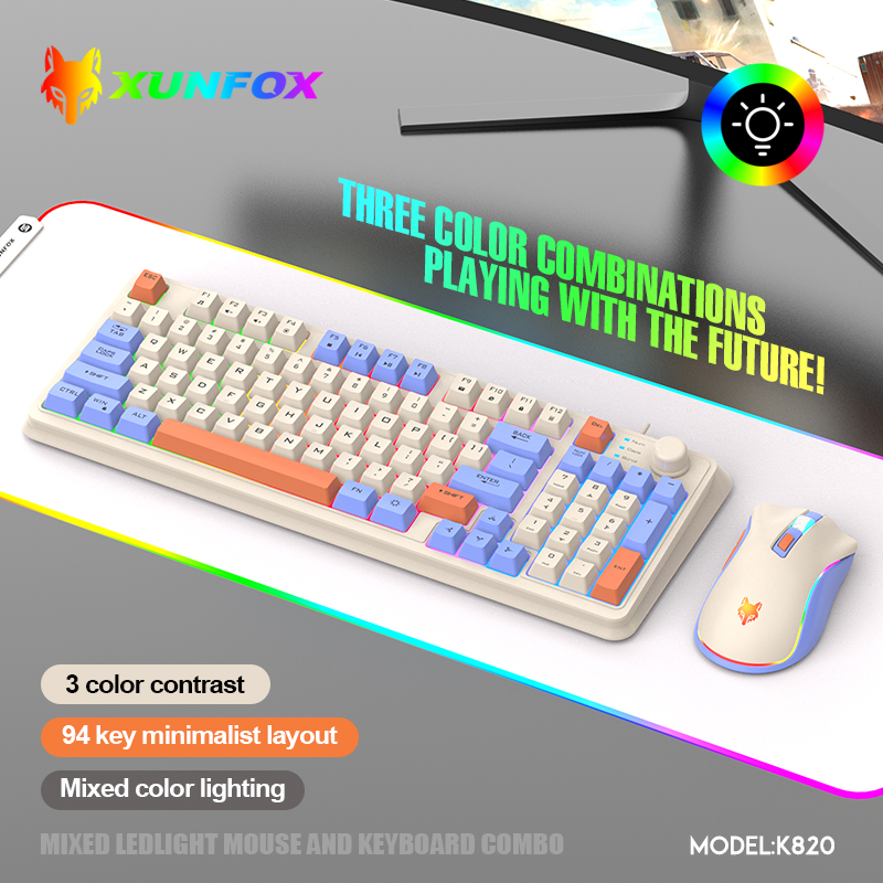K820 USB Wired Game Keyboard M - مراجعة Gaming Keyboard Mouse Combo وسعره