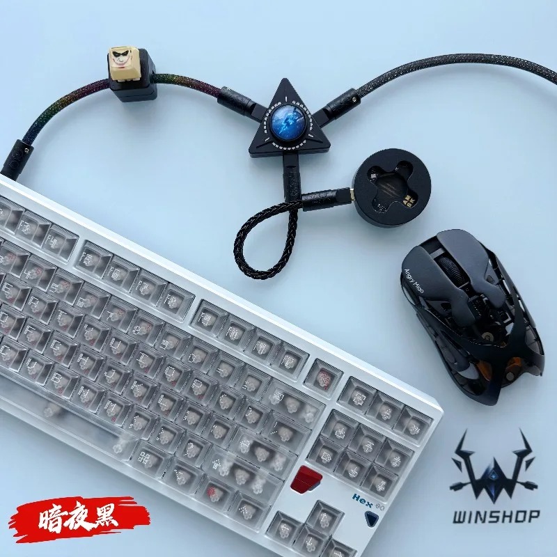 8K Winshop Cable Separable 1 T - مراجعة Gaming Keyboard Type C وسعره