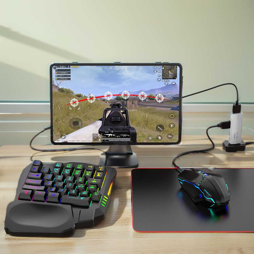 5 in 1 Mobile Game Converter K - مراجعة Keyboard Mouse Bundle Gaming وسعره