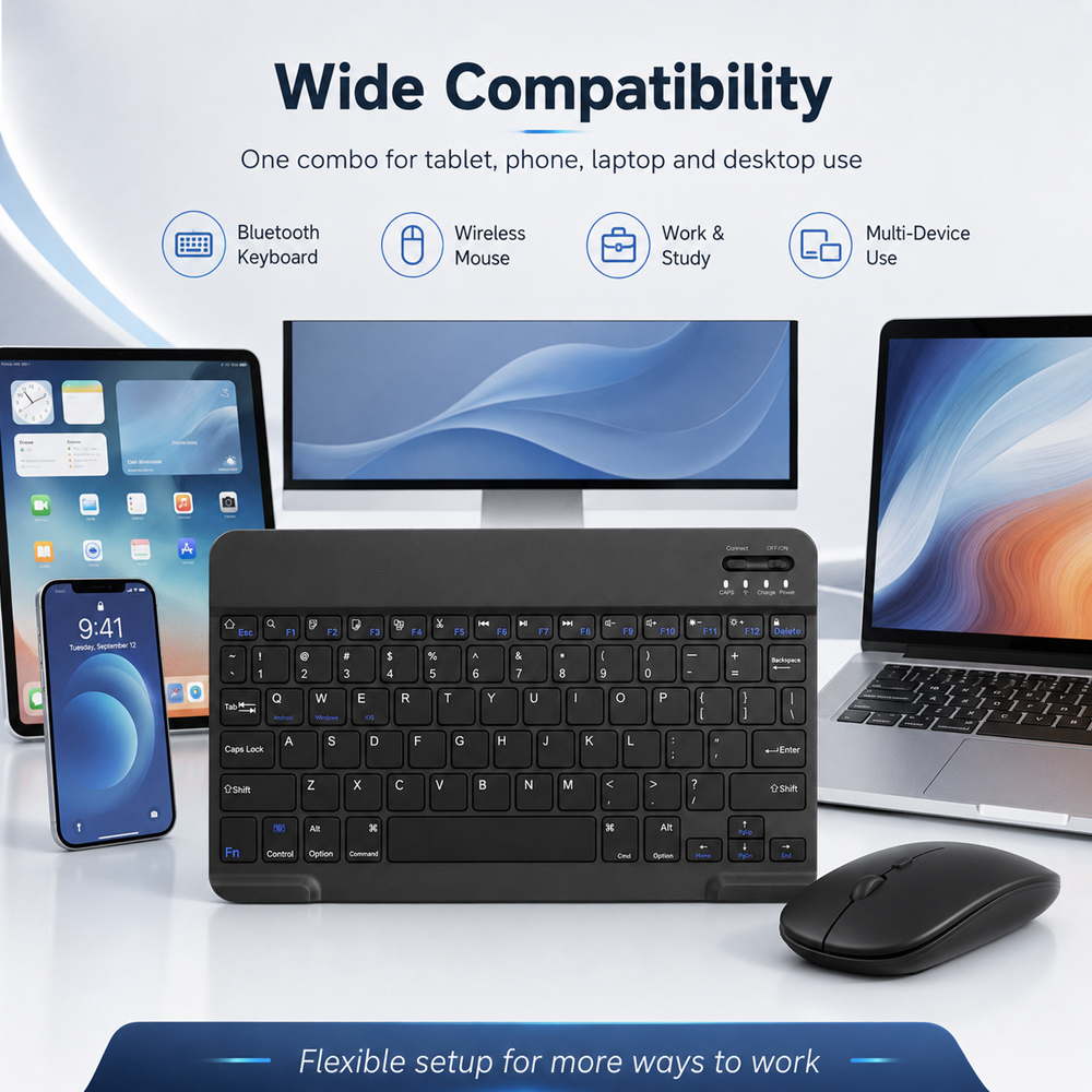 Bluetooth Wireless Keyboard Fo - مراجعة Gaming Keyboard Wireless وسعره