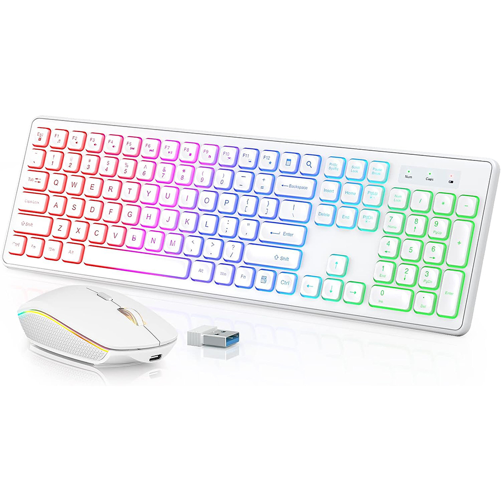 Backlit Wireless Keyboard and  - مراجعة Gaming Keyboard Mouse Combo وسعره