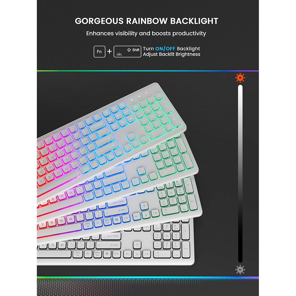 Backlit Wireless Keyboard and  - مراجعة Gaming Keyboard Mouse Combo وسعره